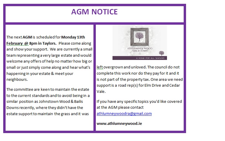 AGM notice